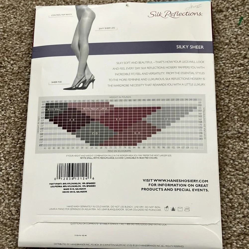 Size CD Little Color Control Top Sheet Toe Hosiery‎